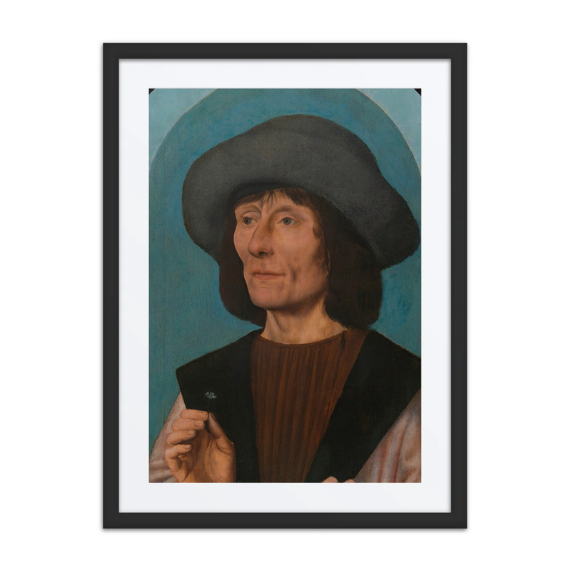 Portrait of a Man with a Pink