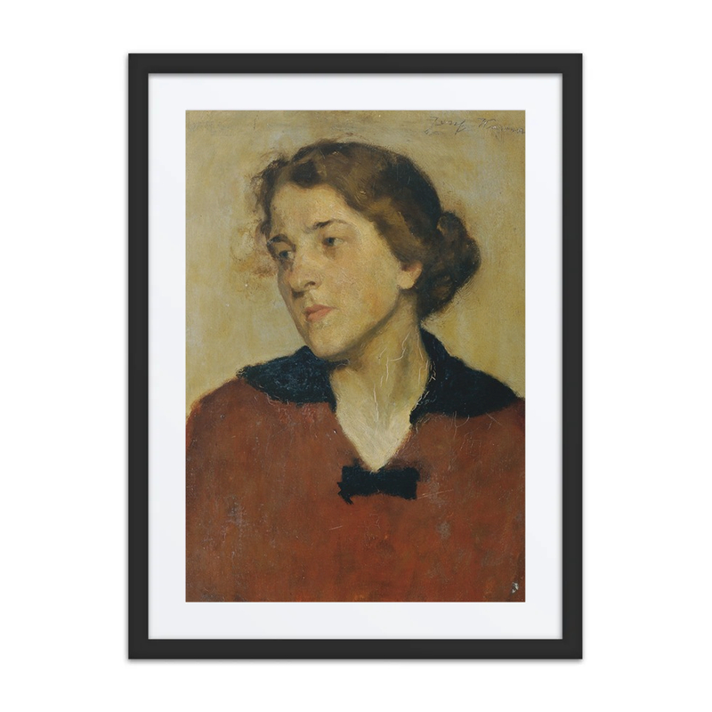 Portrait of a Woman in a Red Sweater