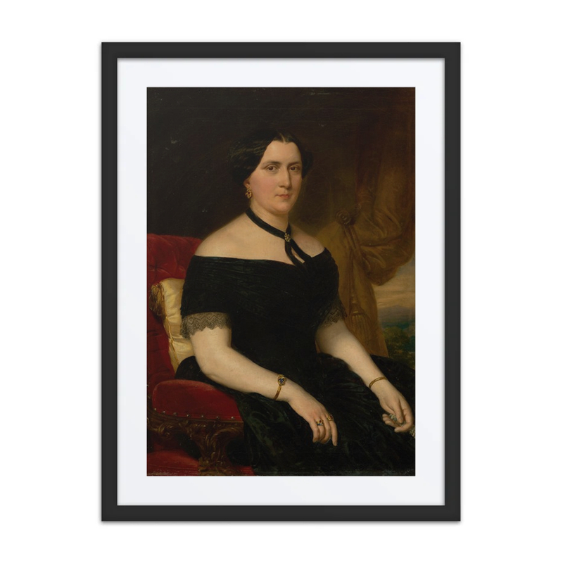 Portrait of a Woman in a Velvet Armchair