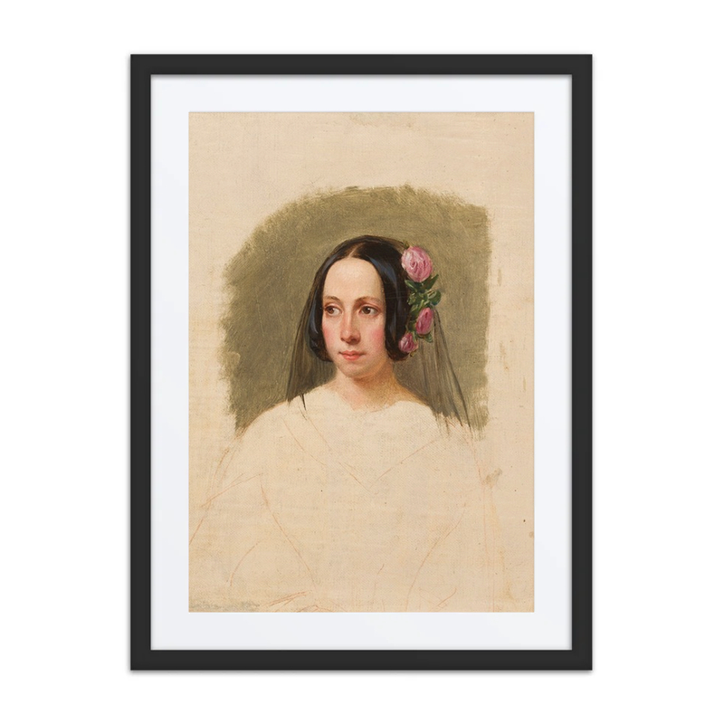 Portrait of a Woman with Roses