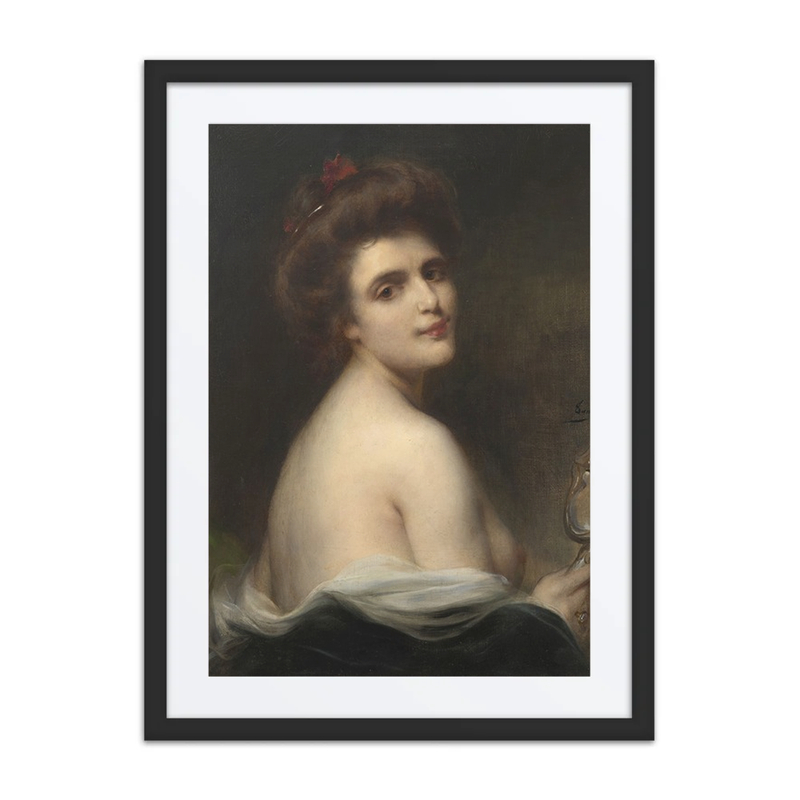 Portrait of a Young Woman with a Mirror