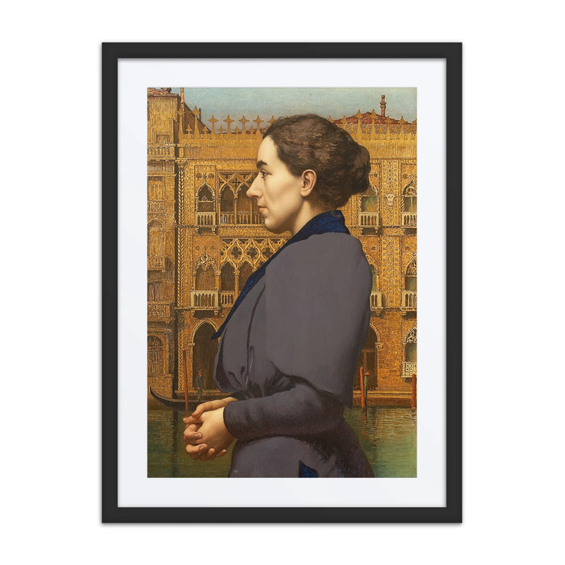 Portrait of Anna Cossmann in Venice
