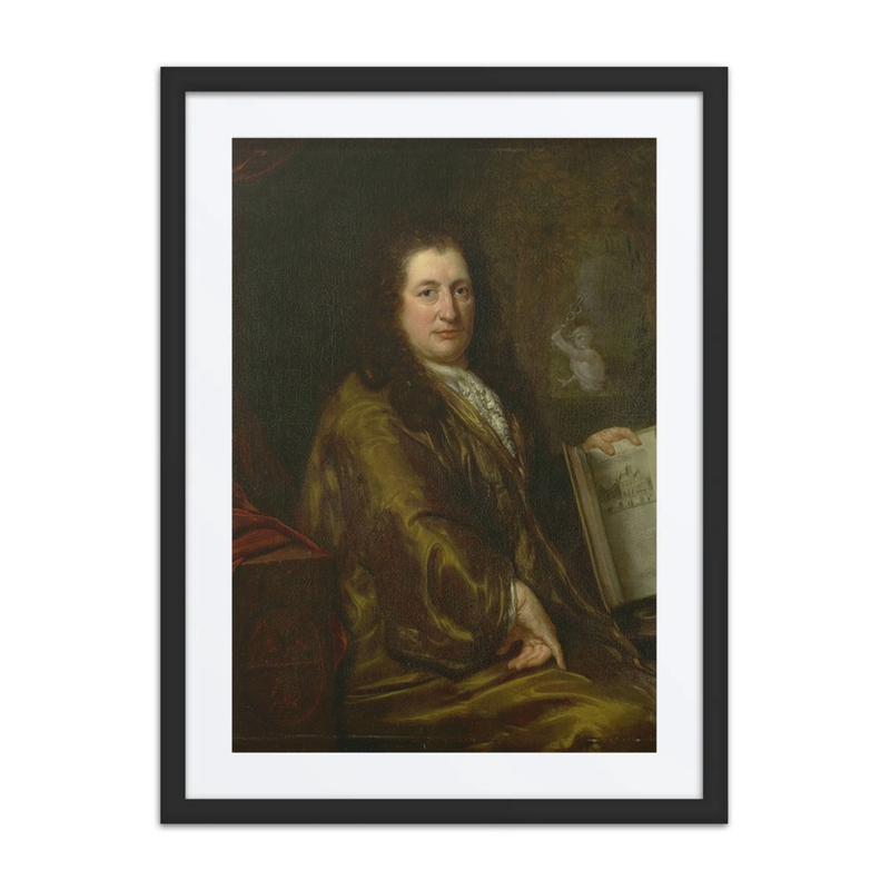 Portrait of Caspar Commelin, Bookseller, Newspaper Publisher and Author of the Official History of Amsterdam ‘Beschrijvinghe Van Amsterdam’of 1693