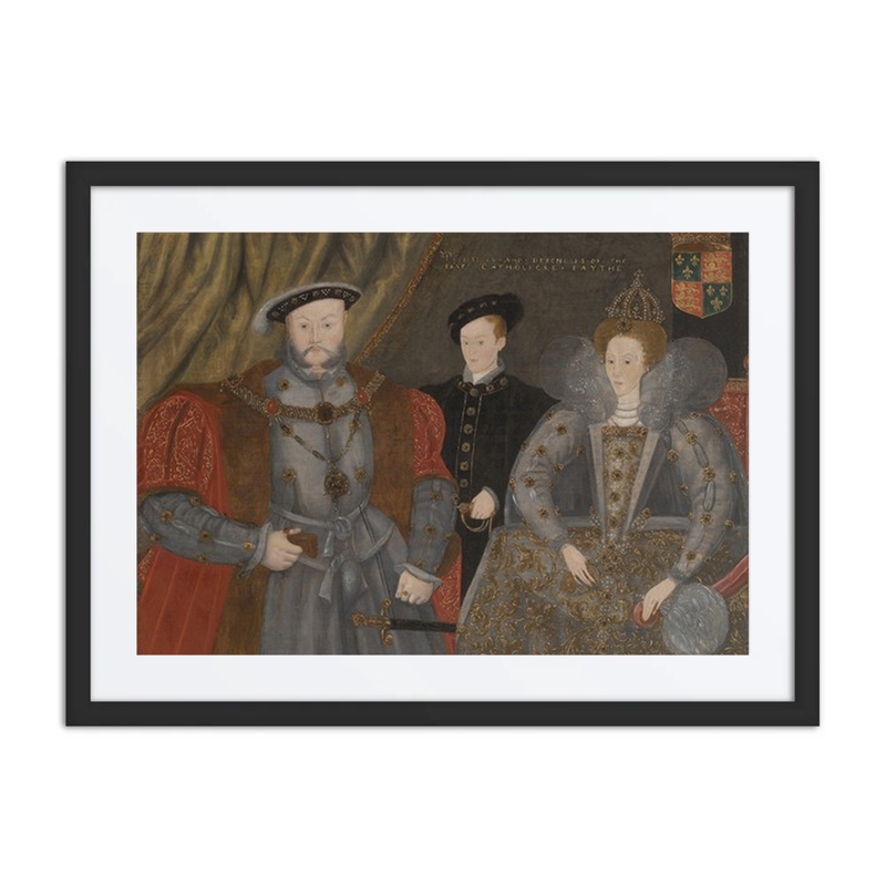 Portrait of Henry VIII, Edward VI, and Elizabeth I