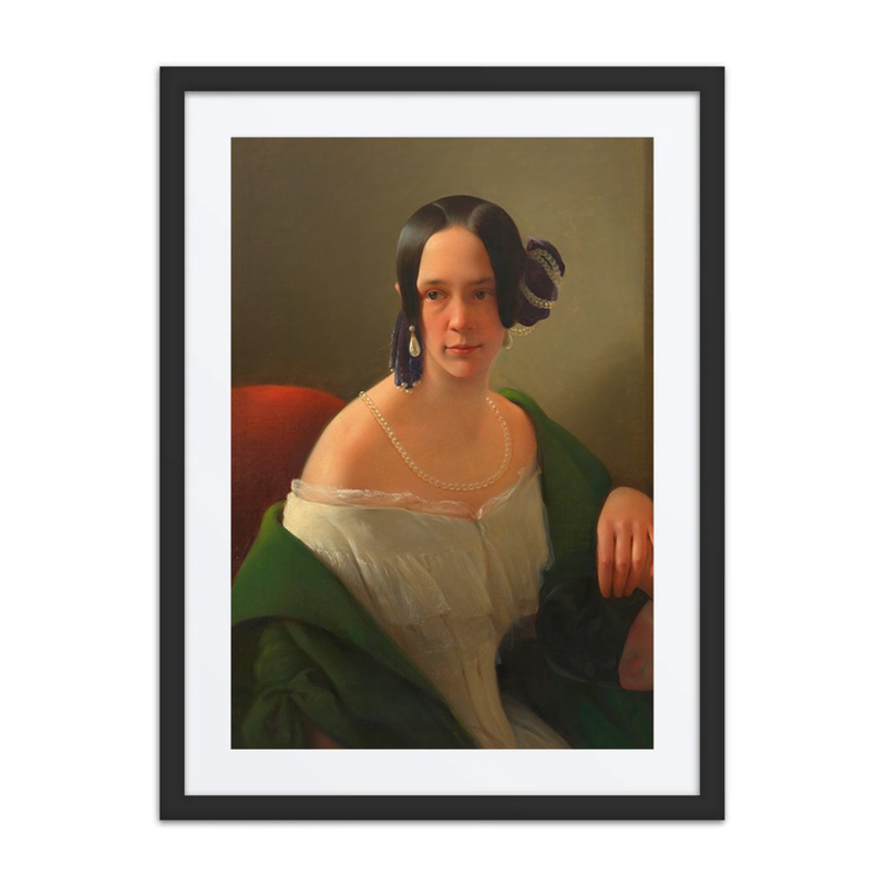 Portrait of Marie Geisler, Born Kramer, Wife of an Imperial and Royal Field Apothecary Official of the Garrison Hospital Pharmacy in Prague