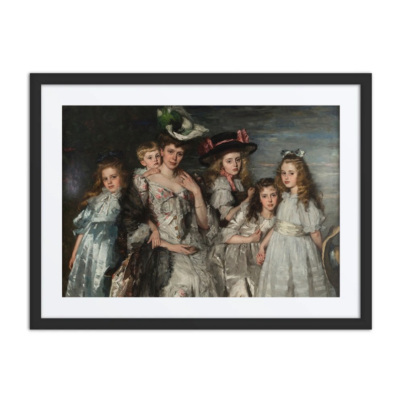 Portrait of Mrs. a.G.M. Van Ogtrop-Hanlo and Her Five Children