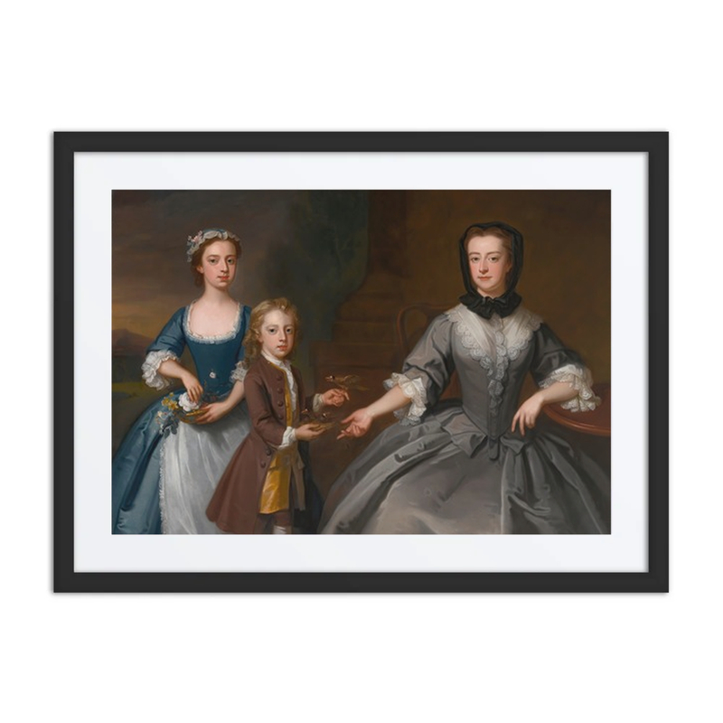 Portrait of Mrs. Finch with Her Son and Daughter