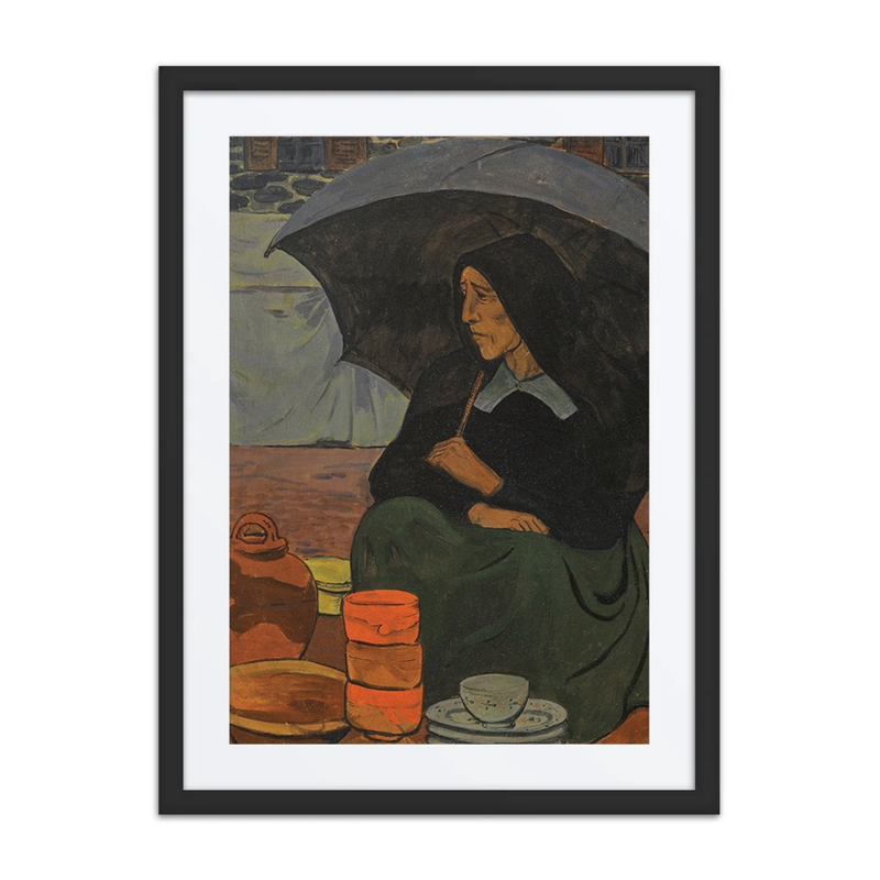 Pottery Seller with Umbrella