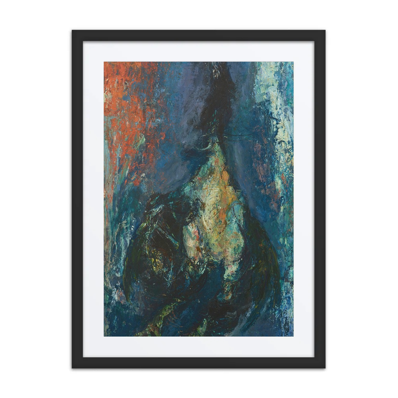 Poulet sur Fond Bleu