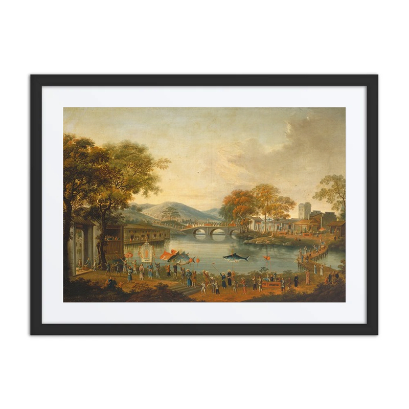 Procession by a Lake