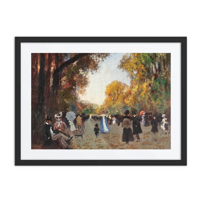 Promenade in the Tiergarten in Berlin