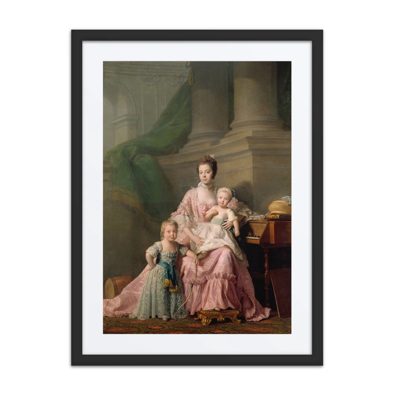 Queen Charlotte, with Her Two Eldest Sons