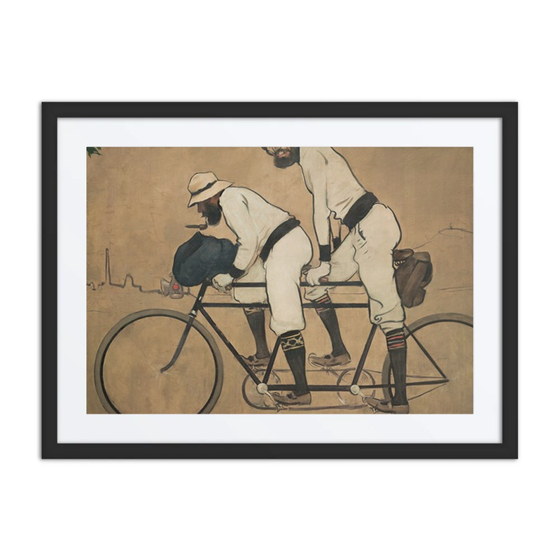 Ramon Casas and Pere Romeu on a Tandem Bicycle