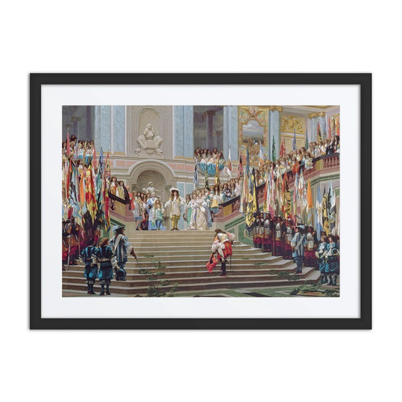 Reception of le Grand Condé by Louis XIV at Versailles in 1674