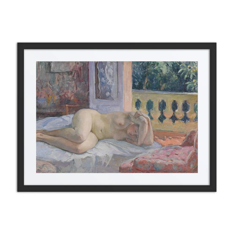 Reclining Nude by an Open Window