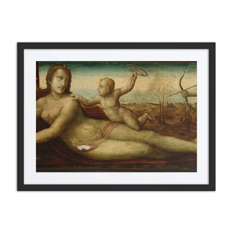 Reclining Venus with Two Amorini