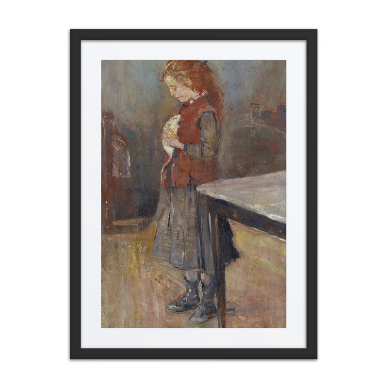 Redhaired Girl with White Rat