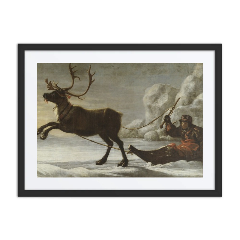 Reindeer with a Sledge