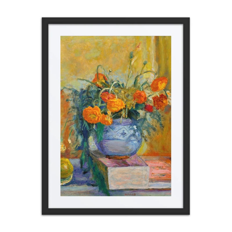 Renoncules au Vase Bleu