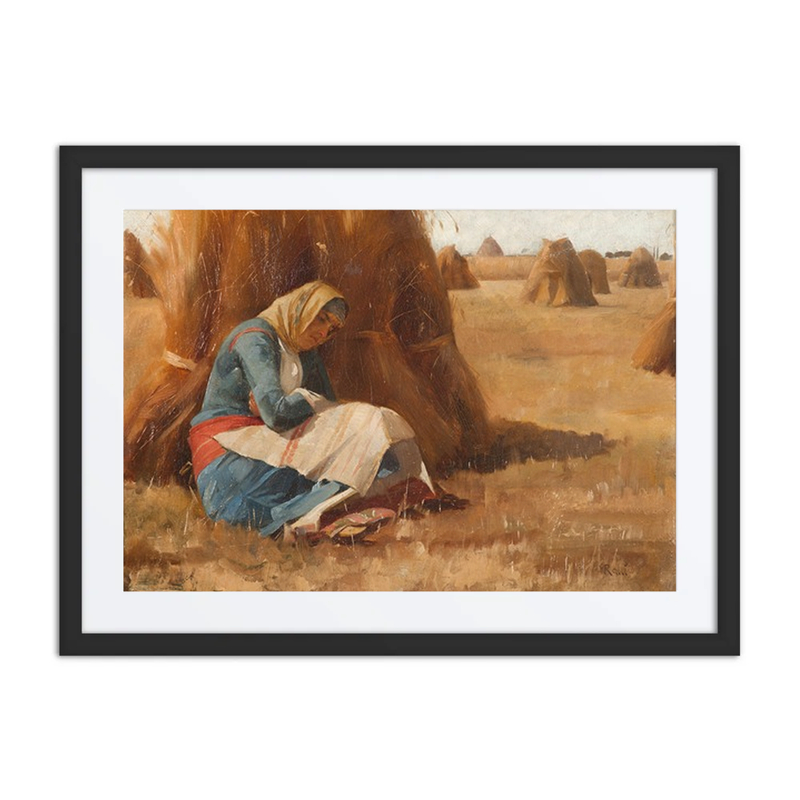 Resting by a Haystack