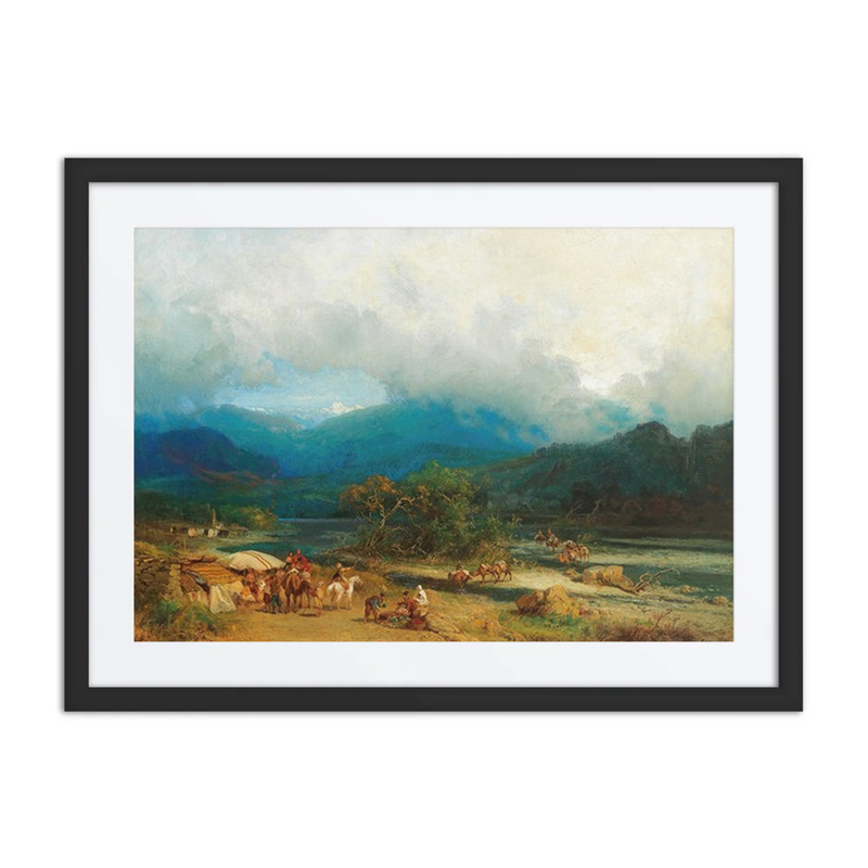 Resting on the Riverbank in the Caucasus