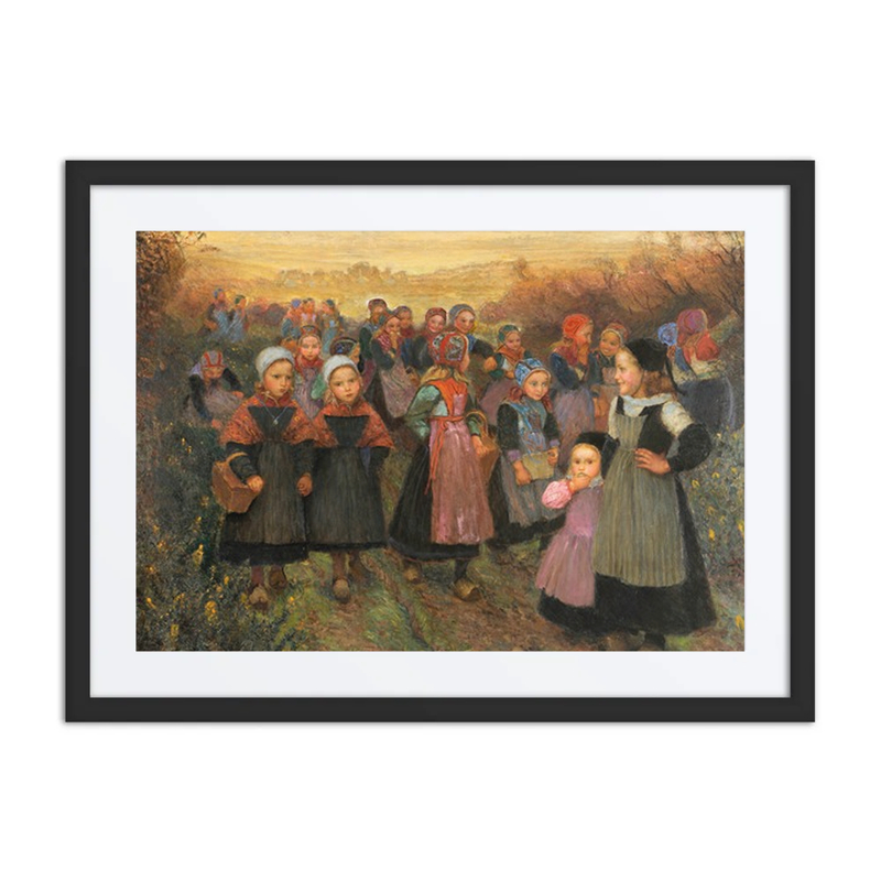 Return from School in Plougastel