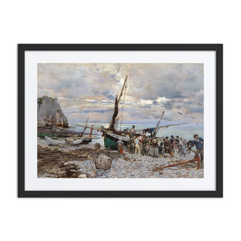 Return of the Fishing Boats, Étretat
