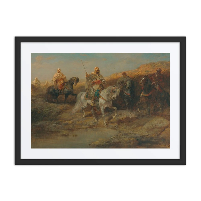 Riders by an Oasis