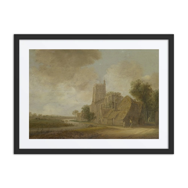 River and Church in Ruins