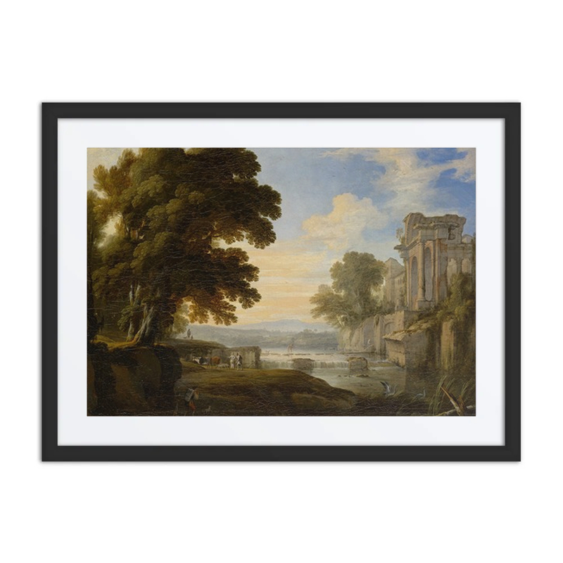 River Bank with Ancient Ruins