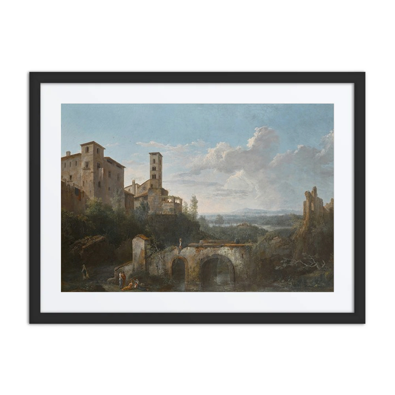 River Landscape with Aqueduct Ruins