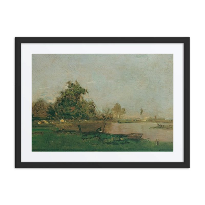 River Landscape with Boat