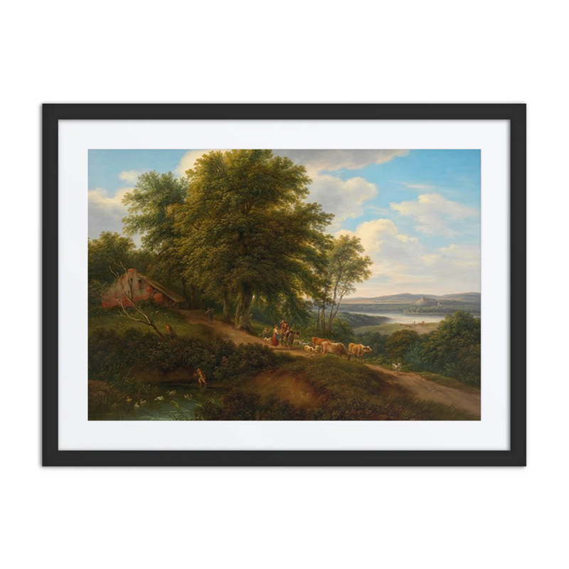 River Landscape with Cattle Herd