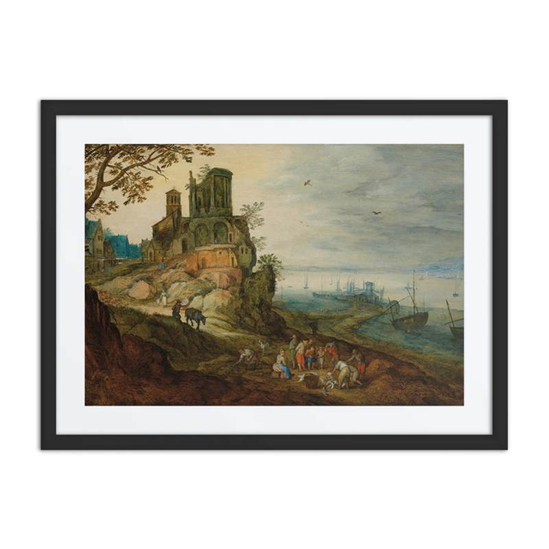 River Landscape with Fisherman