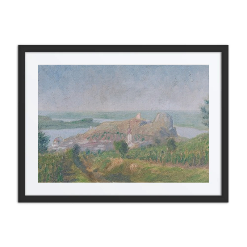 River Landscape with Hill