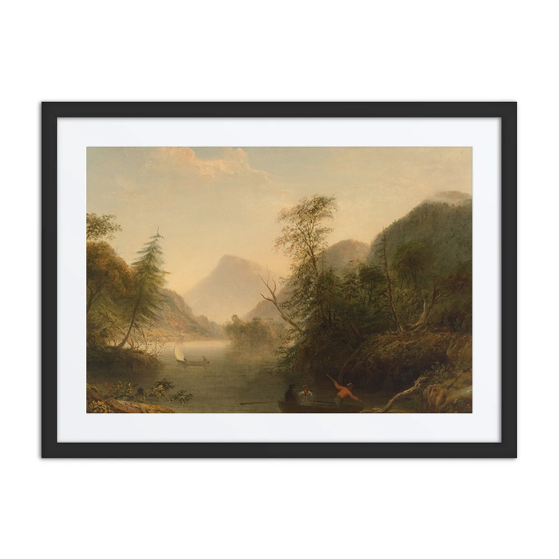 River Landscape with Three Men in a Punt