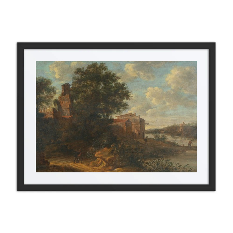 River Landscape with Tower