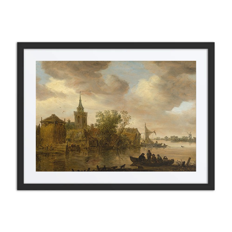 River View with Church and Farmhouse