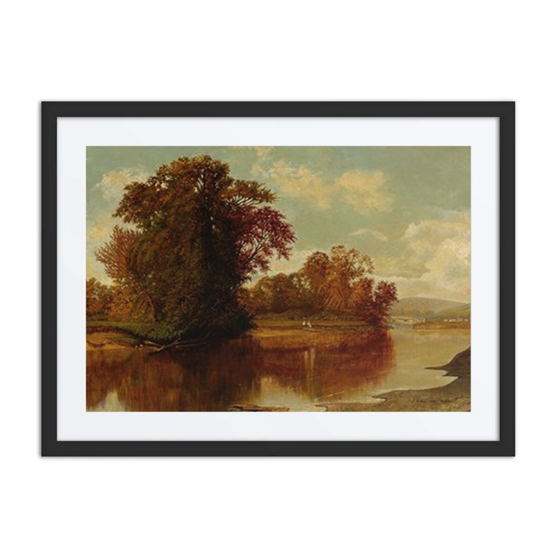 River Vista with Covered Bridge
