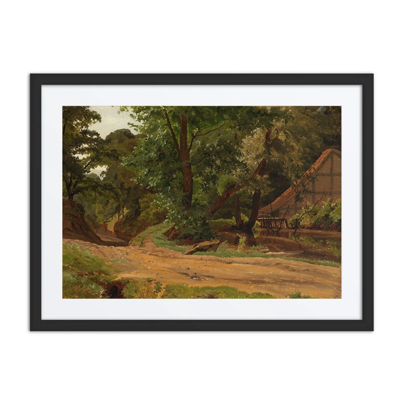 Road and Building in a Landscape