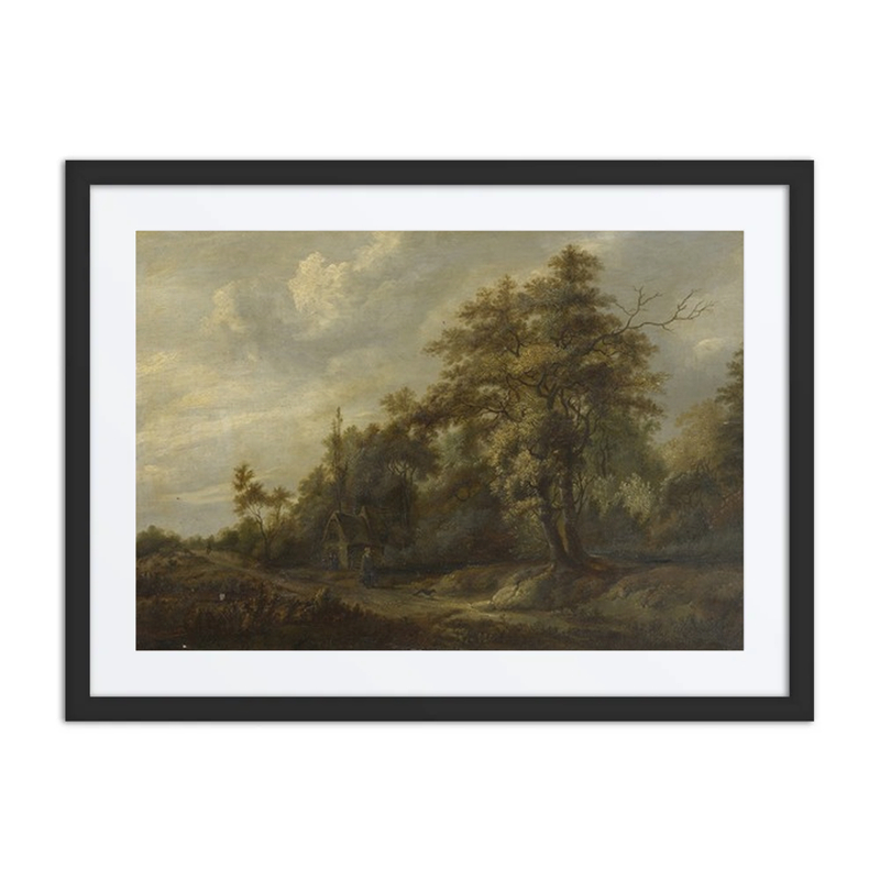 Road in the Woods with Figures