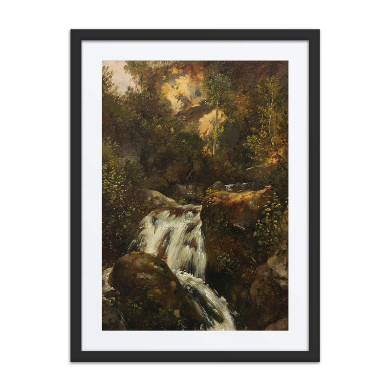 Rocky Study with Waterfall