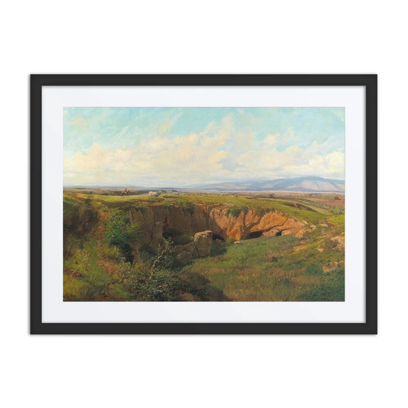 Roman Campagna Landscape with Shepherd