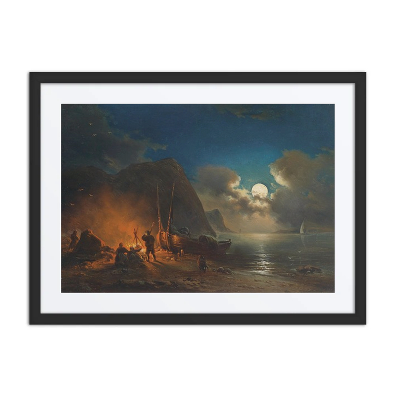 Romantic Campfire by Moonlight