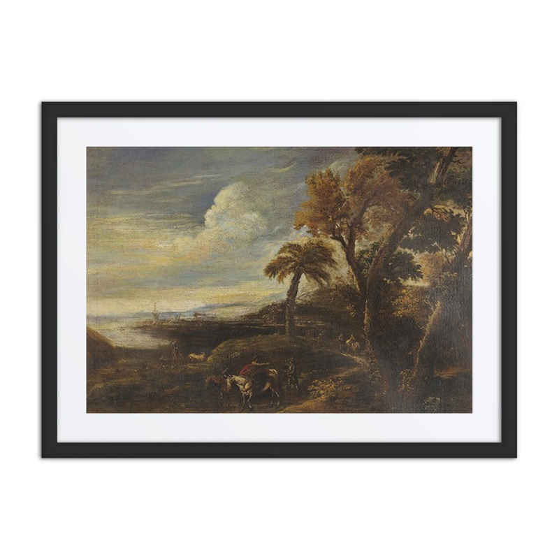 Romantic Landscape with Figures