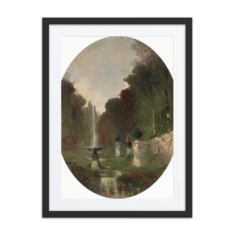 Romantic Landscape with Fountain