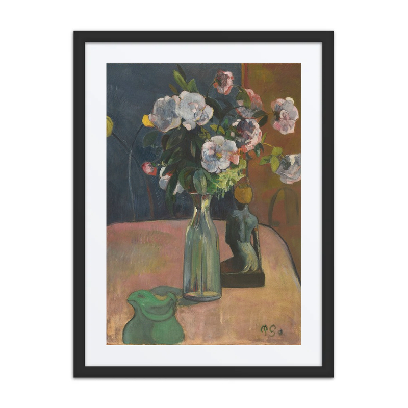 Roses et Statuette