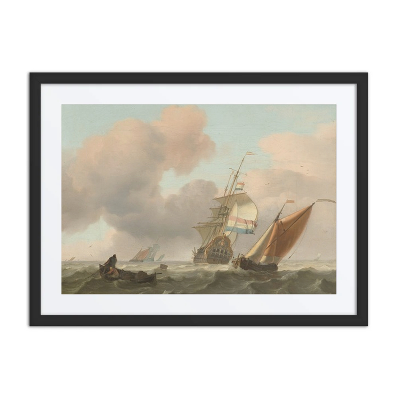 Rough Sea with Ships