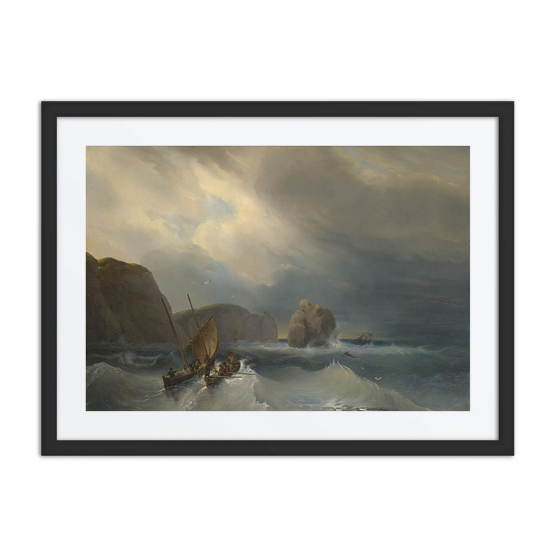 Rough Sea with Ships