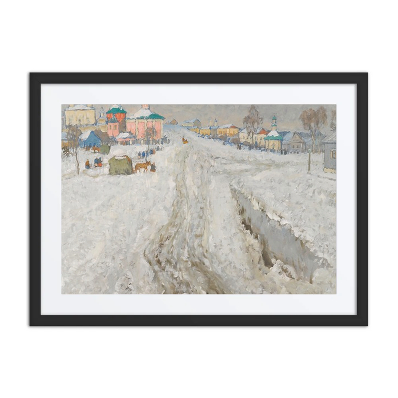 Russian Town in Winter